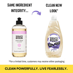 Molly's Suds Lavender pour demonstrating easy dispensing and gentle skin feel.
