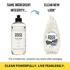 Two-pack Molly's Suds dish soap on display, great value for households.