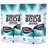 Molly's Suds Unscented Super Powder packshot showing gentle, effective cleaning for sensitive skin