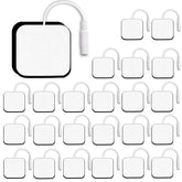 Molufeibe SM Electrodes 24PCS pads 2x2 ready for reusable TENS sessions.