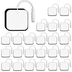 Molufeibe SM Electrodes 24PCS pads 2x2 ready for reusable TENS sessions.