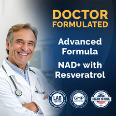 MOM NUTRIX liposomal NAD capsules close-up for high-potency use.
