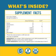 MOM NUTRIX Omega 3 softgels closeup showing burp-free formula