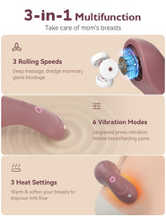 Momcozy 3-in-1 massage balls simulate hands to relieve dense ducts.
