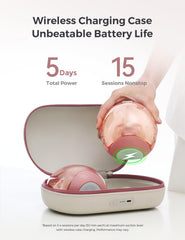 Momcozy Air 1 wireless charging case powers pumping without cords.