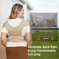Momcozy Baby Wrap Carrier calming close-up highlights a soothing, secure environment.