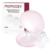 Momcozy flower-design nipple shield front view in 17mm for comfortable feeding