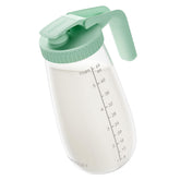 Momcozy Glass Breast Milk Pitcher 48oz with wide mouth for easy pouring and storage