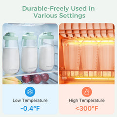 Momcozy Glass Breast Milk Pitcher leak-proof seal preserves freshness during transfers