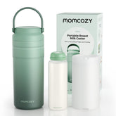 Momcozy portable breast milk cooler for travel keeps milk fresh on the go.