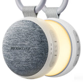 Momcozy portable sound machine night light calms baby for bedtime.