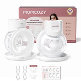Momcozy S12 Pro wearable breast pump in use for hands-free pumping at home