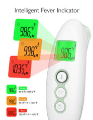 Momcozy forehead and ear readings show versatile screening options.