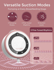 DoubleFit flange with 102° angle supports comfortable pumping posture