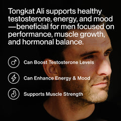 Momentous Tongkat Ali bottle label close-up highlighting Informed Sport certification.