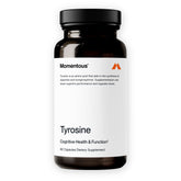 Momentous Tyrosine capsules bottle on desk for focus support