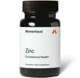 Momentous Zinc Picolinate 15 mg bottle front for daily immune support.
