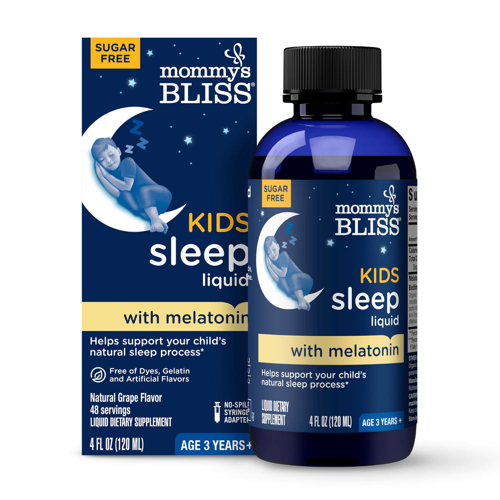 Mommy's Bliss Kids Sleep Liquid bottle for gentle bedtime support.