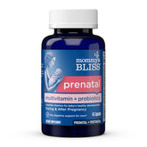 Mommys Bliss prenatal multivitamin bottle showing complete prenatal support.