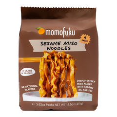 Momofuku Sesame Miso ramen pack front showing quick meal concept