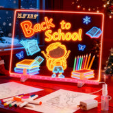 Momozzle LED drawing board with illuminated writing surface for kids' creativity.