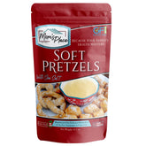 Mom's Place Gluten-Free Soft Pretzels sea salt package opened for a quick gluten-free snack