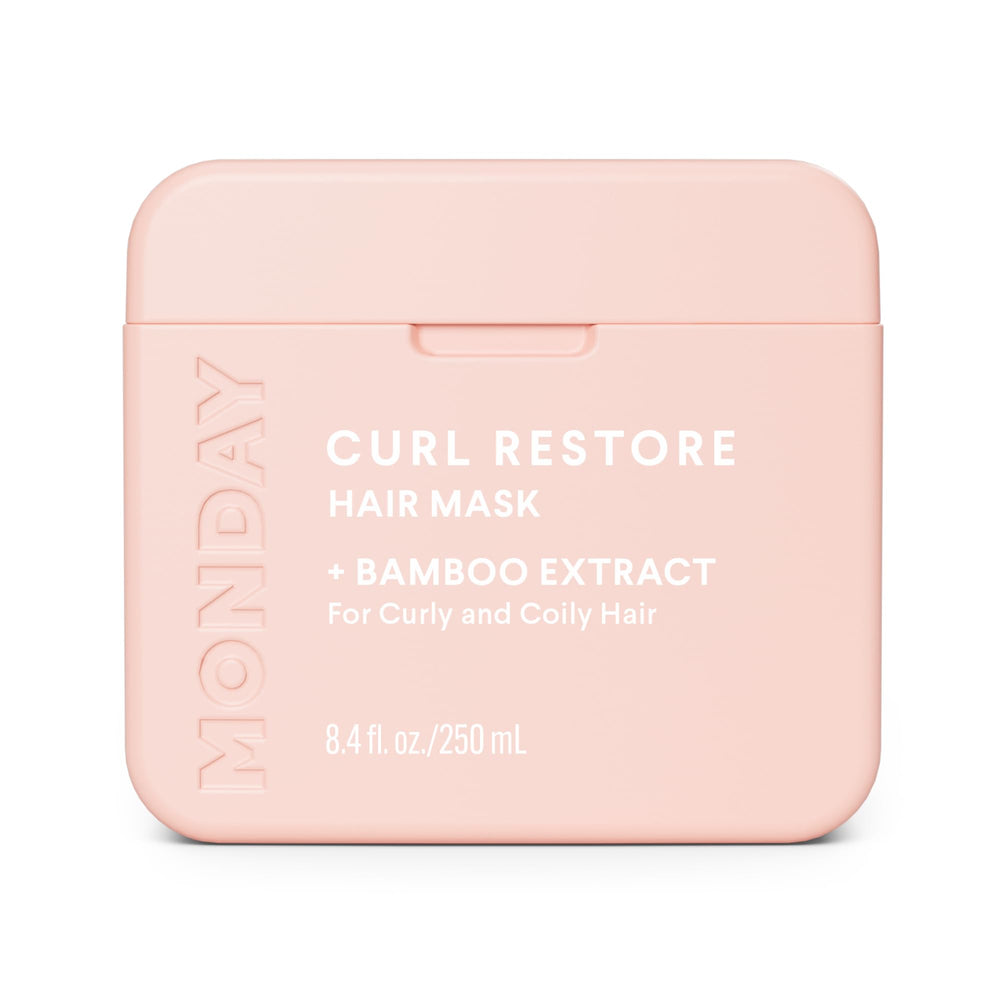 MONDAY Haircare CURL RESTORE mask in jar delivering hydrating curls