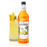 Monin Mango Syrup bottle front view for tropical drink inspiration