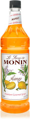 Monin Mango Syrup cocktail with mango garnish demonstrates tropical potential