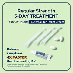 Monistat 3-Day ovule insert closeup highlighting smooth texture