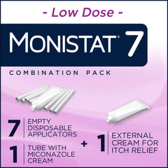 Monistat external itch relief cream tube provides cooling and fast relief