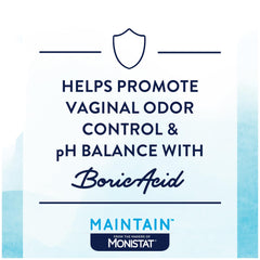 Monistat Maintain packaging shown, fragrance-free formula for sensitive care