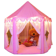 Monobeach Princess Tent shows a royal castle exterior for imaginative indoor play