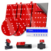 Monsensiy square 72mm dash cam pad for secure, high-coverage mounting on hot dashboards.