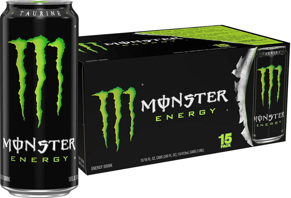 Monster Energy Green Original 16oz can front view for bold energy