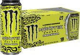 Monster Energy Lando Norris zero sugar can front view, energizing workout companion.