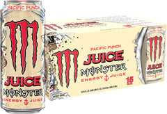 Monster Pacific Punch can front view, bold Pacific flavor with an energy boost.