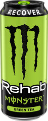 Packaging display of Monster Rehab Green Tea with variety pack option