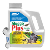 Monterey Sluggo Plus bundle with measuring spoon for precise garden treatment.