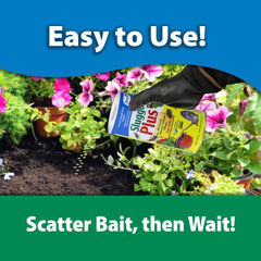 Monterey Sluggo Plus in use near vegetables provides organic pest control.