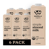 Mooala Simple Almond Milk bottle showing a clean, 3-ingredient dairy-free option.