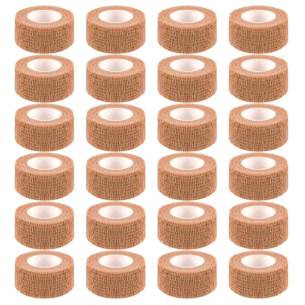 Mooerca self-adherent wrap 24-roll packaging for organized first aid.