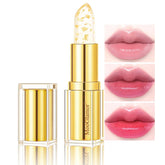 MooGlamor Clear Lipstick color-change visual creates a personalized pink shade.
