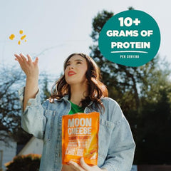 Moon Cheese Cheddar Believe It real cheddar bites in a crunchy bite