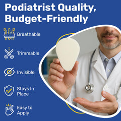 Moon Health soft wool metatarsal pads feel gentle on the skin