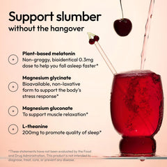 Moon Juice Sleepy Magnesi-Om label close-up highlighting cherry flavor