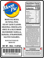 Moon Pie Minis Once in a Blue Moon Blueberry image; vibrant berry snack.