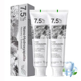 MOONGAZE 2-pack front view shows enamel-friendly toothpaste for daily protection.