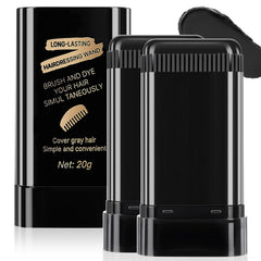 MOONGAZE root-touch-up stick with comb applying color to gray roots
