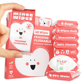 Moonies compact travel feminine wipes in a pocket pack for daily freshness.